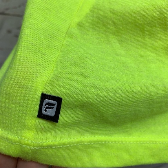 Fabletics Britta Neon Yellow Reversible T-shirt - Picture 4 of 6
